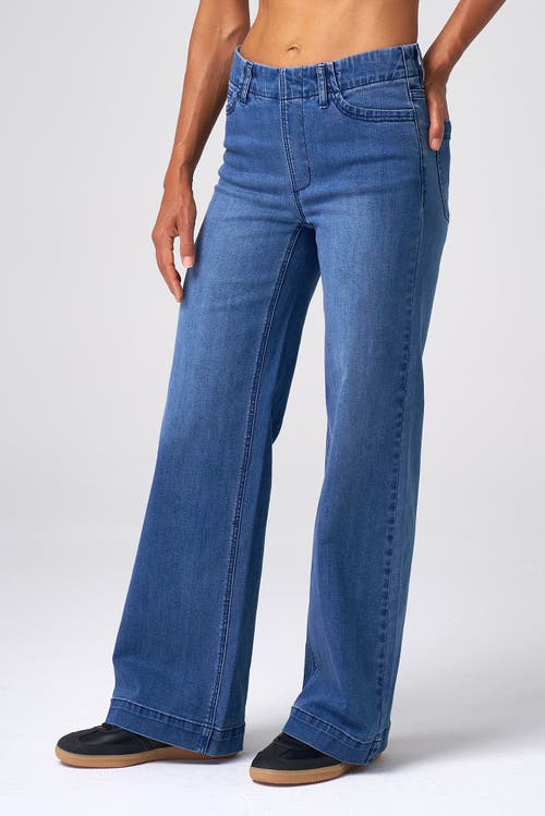 Franne Golde Effortless Wide Leg Jean In Animal Print