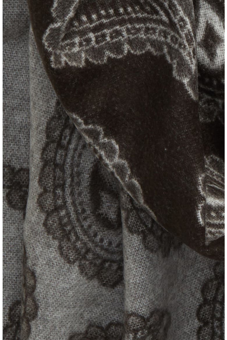 Paisley Scarf, Alternate, color, BLACK