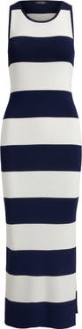 Lauren Ralph Lauren Stripe Midi Tank Dress