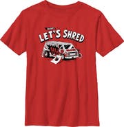 Hot Wheels Boy's Hot Wheels Let's Shred Cartoon  Graphic T-Shirt