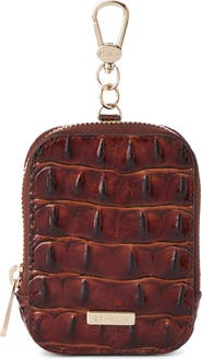 Brahmin Katelynn Croc Embossed Leather Coin Pouch
