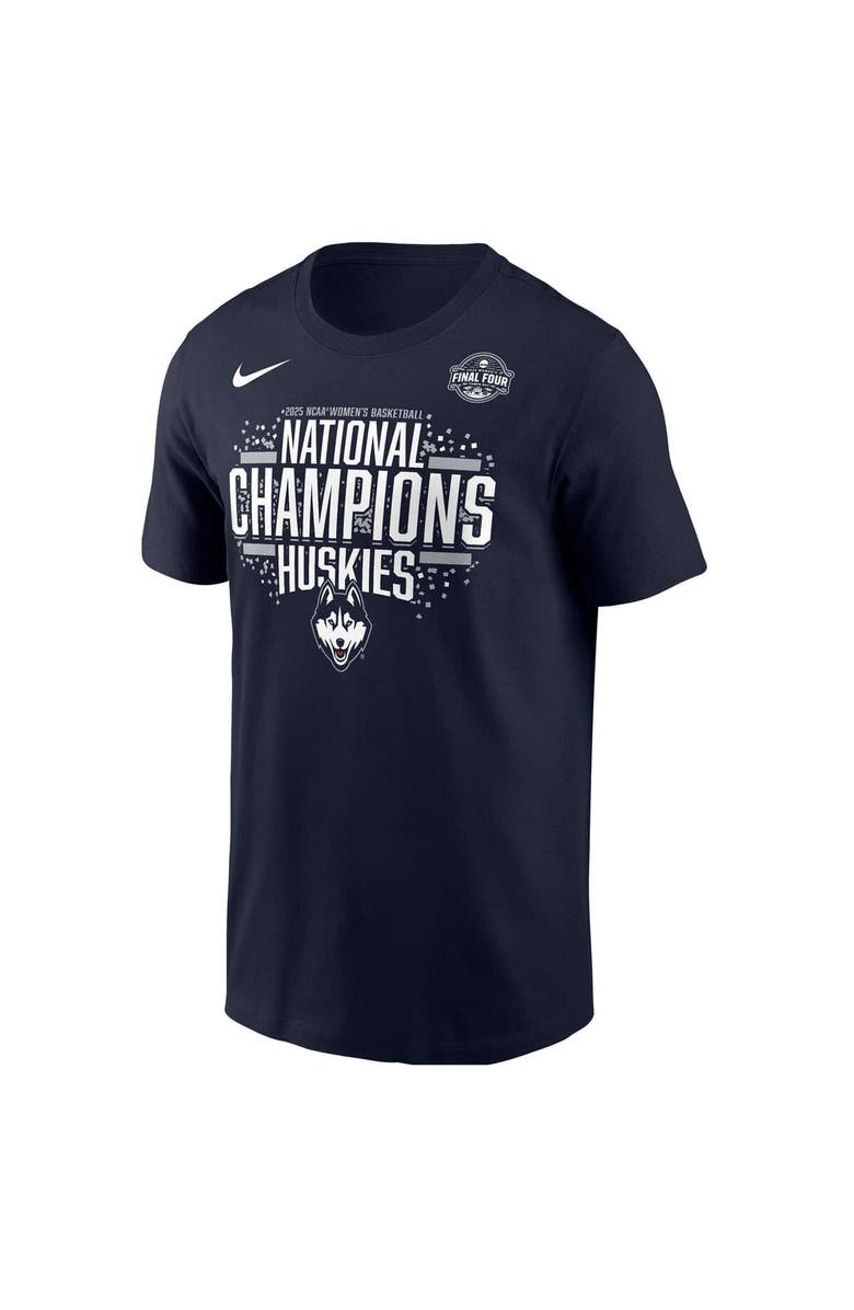 Nike Men's Nike Navy UConn Huskies 2025 NCAA Women's Basketball National Champions Locker Room T-Shirt, Main, color,
