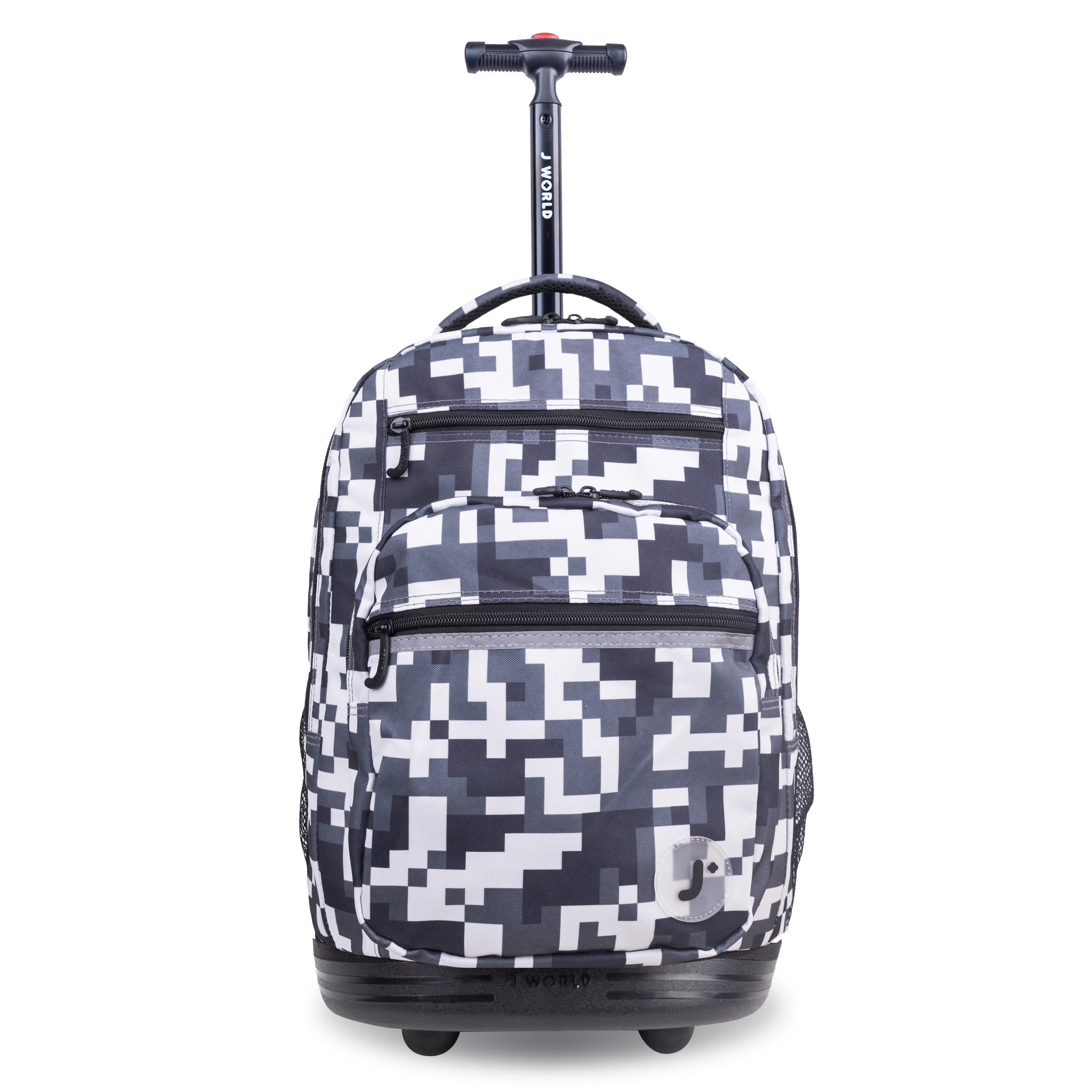 J World Sun dance Laptop 20" Rolling Backpack, Main, color, Camo
