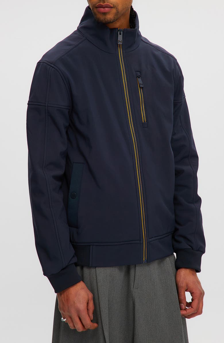 Noize Soft Shell Windbreaker Jacket, Main, color, Navy