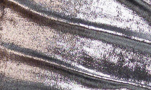 24seven Comfort Apparel Cowl Neck Top In Silver