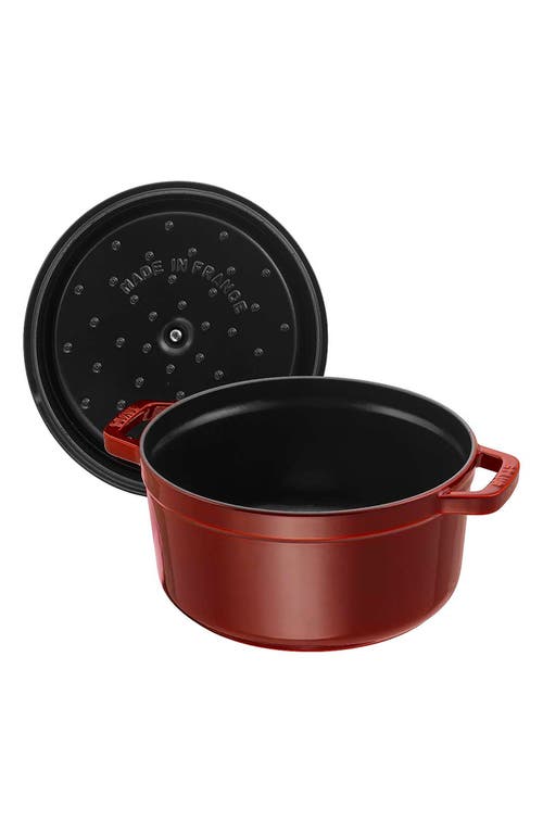 Staub 2.75-quart Enameled Cast Iron Dutch Oven In Red