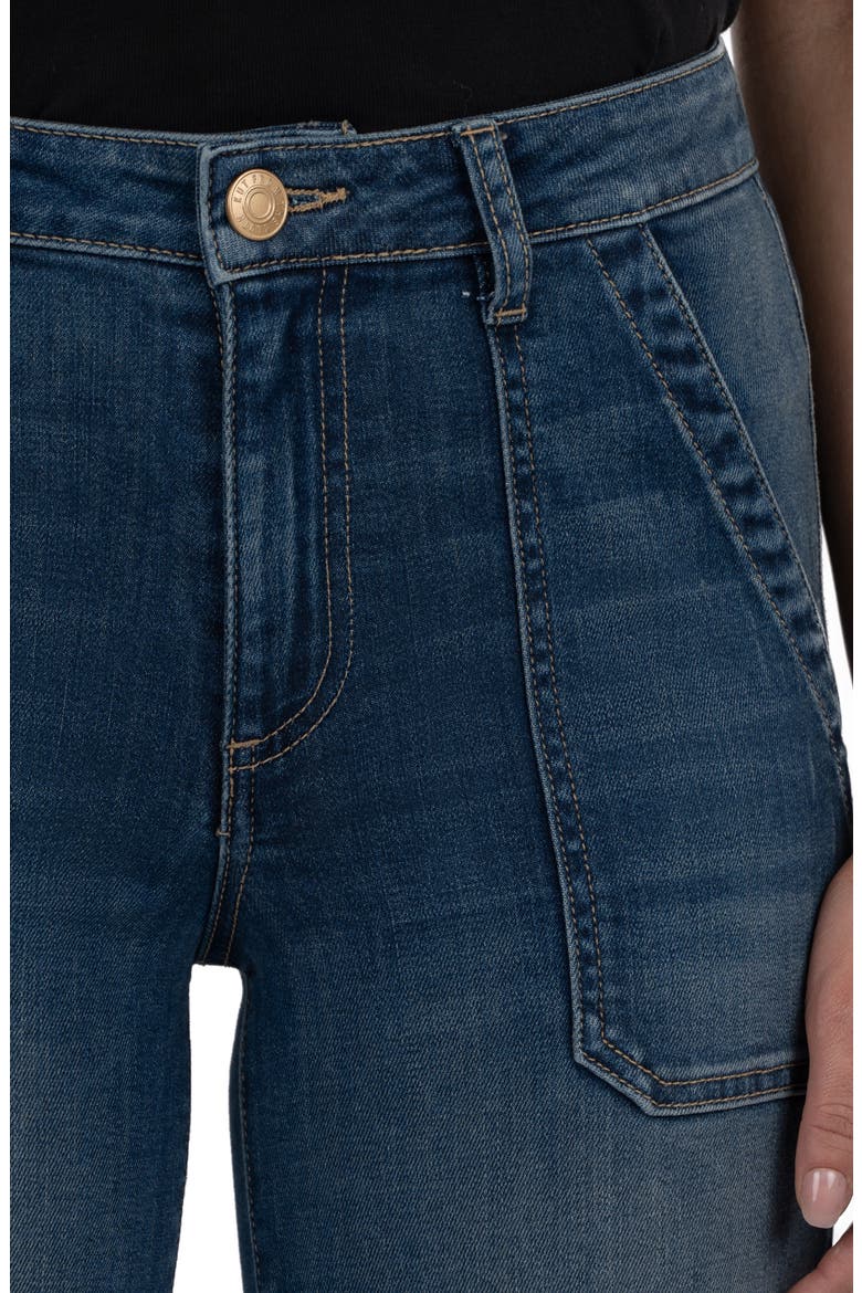 Meg Utility Pocket High Waist Wide Leg Jeans, Alternate, color, REFLECTIVE