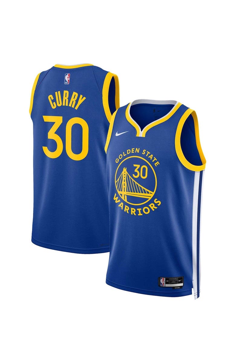 Nike Unisex Nike Stephen Curry Royal Golden State Warriors Swingman Jersey - Icon Edition, Main, color, Royal