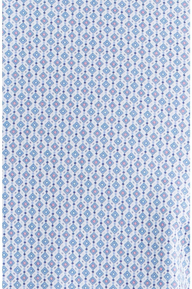 Devon OoohCotton® Geo Print Button-Up Shirt, Alternate, color, COBALT