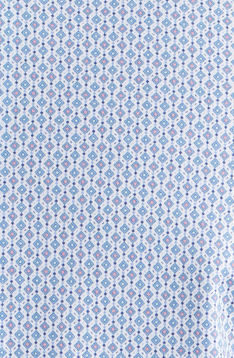 Bugatchi Devon OoohCotton<sup>®</sup> Geo Print Button-Up Shirt, Alternate, color, Cobalt