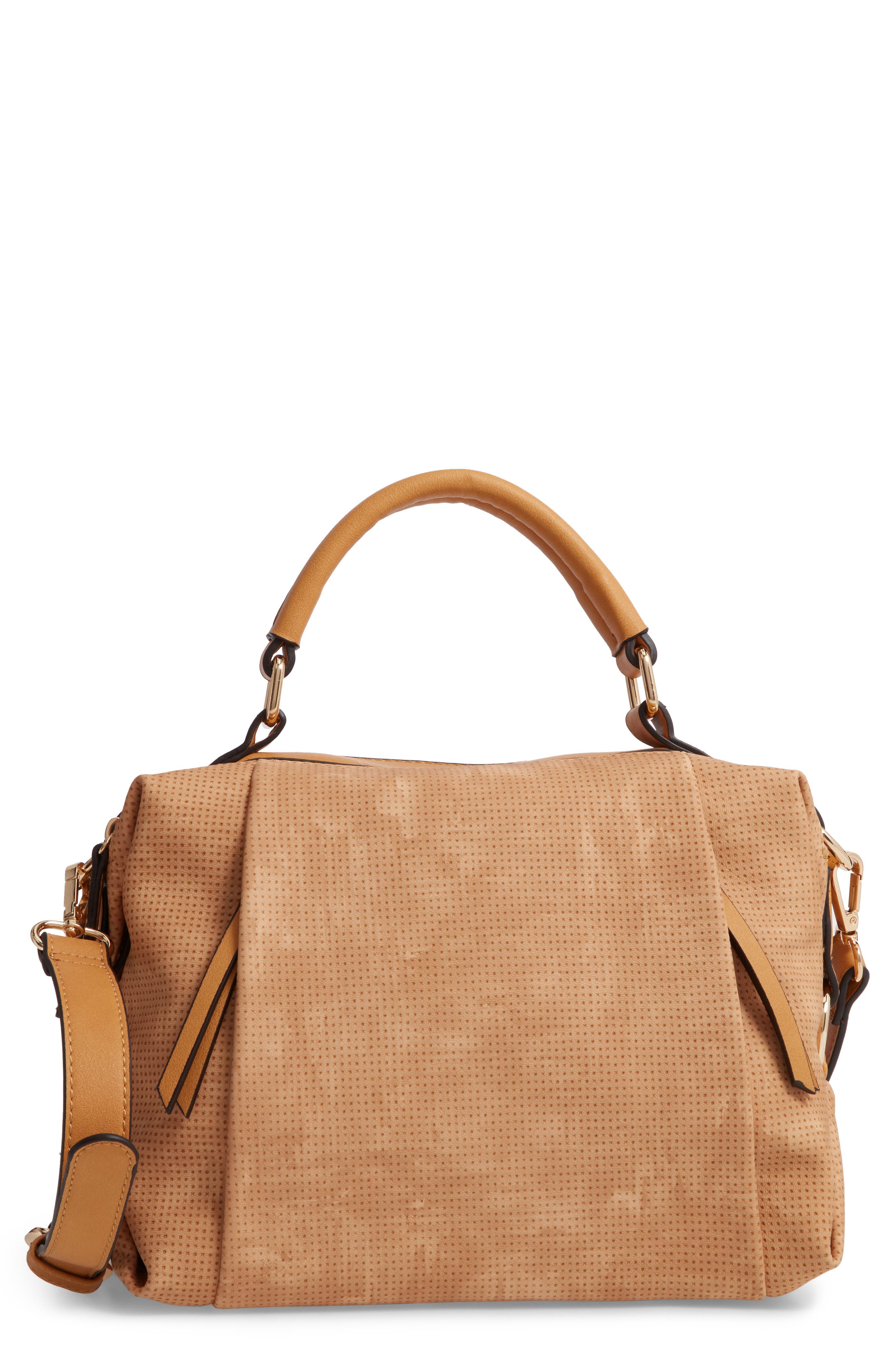 Sondra Roberts Sonda Roberts Faux Leather Top Handle Bag, Main, color, 