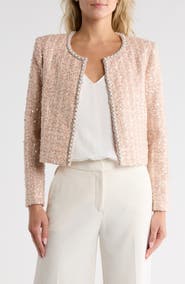Alice + Olivia Kidman Embellished Boxy Jacket