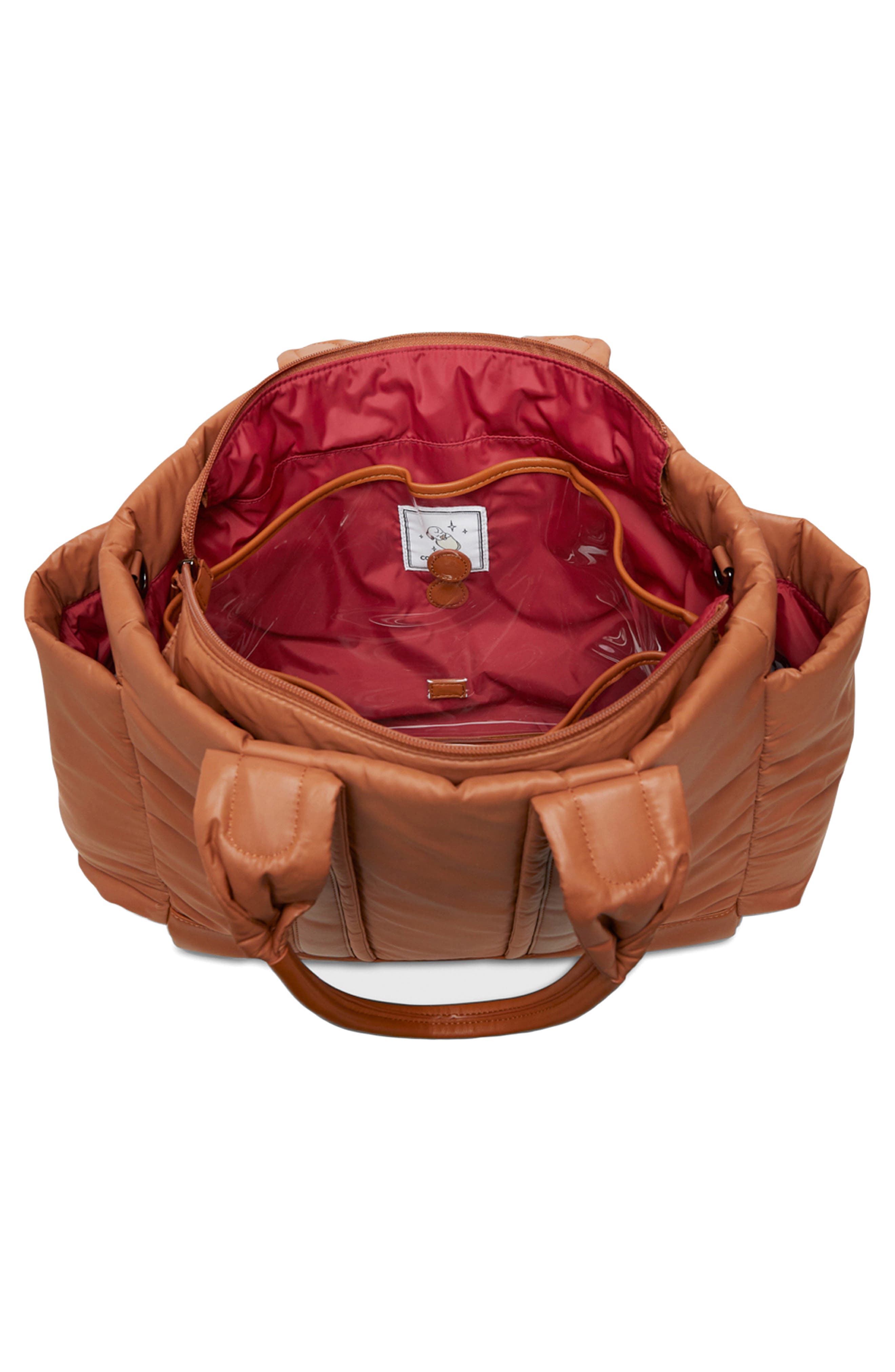 Caraa Nylon Diaper Tote - Clay, Alternate, color, Clay