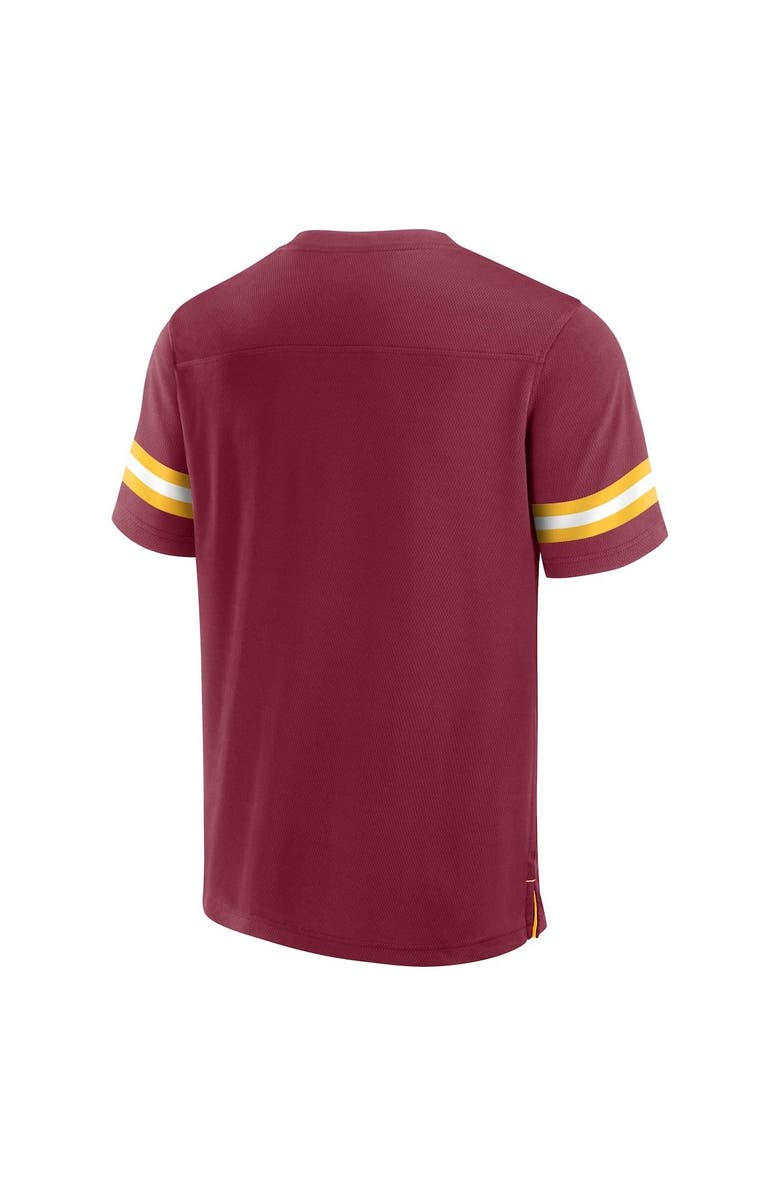FANATICS Men's Fanatics Branded  Burgundy Washington Commanders Jersey Tackle V-Neck T-Shirt, Alternate, color, 