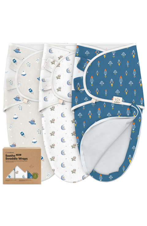 3-Pack Soothe Zippy Swaddle Wrap