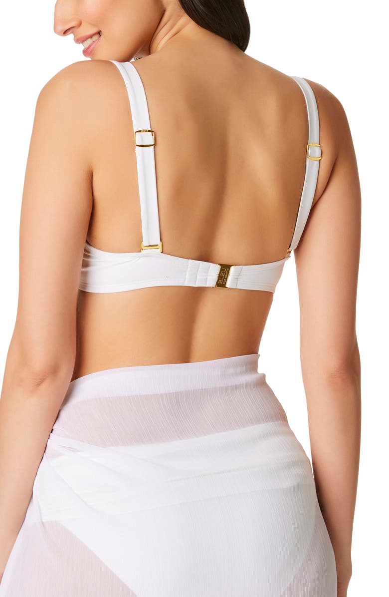 BLEU by Rod Beattie Kore D- & DD-Cup Underwire Bikini Top, Alternate, color, White