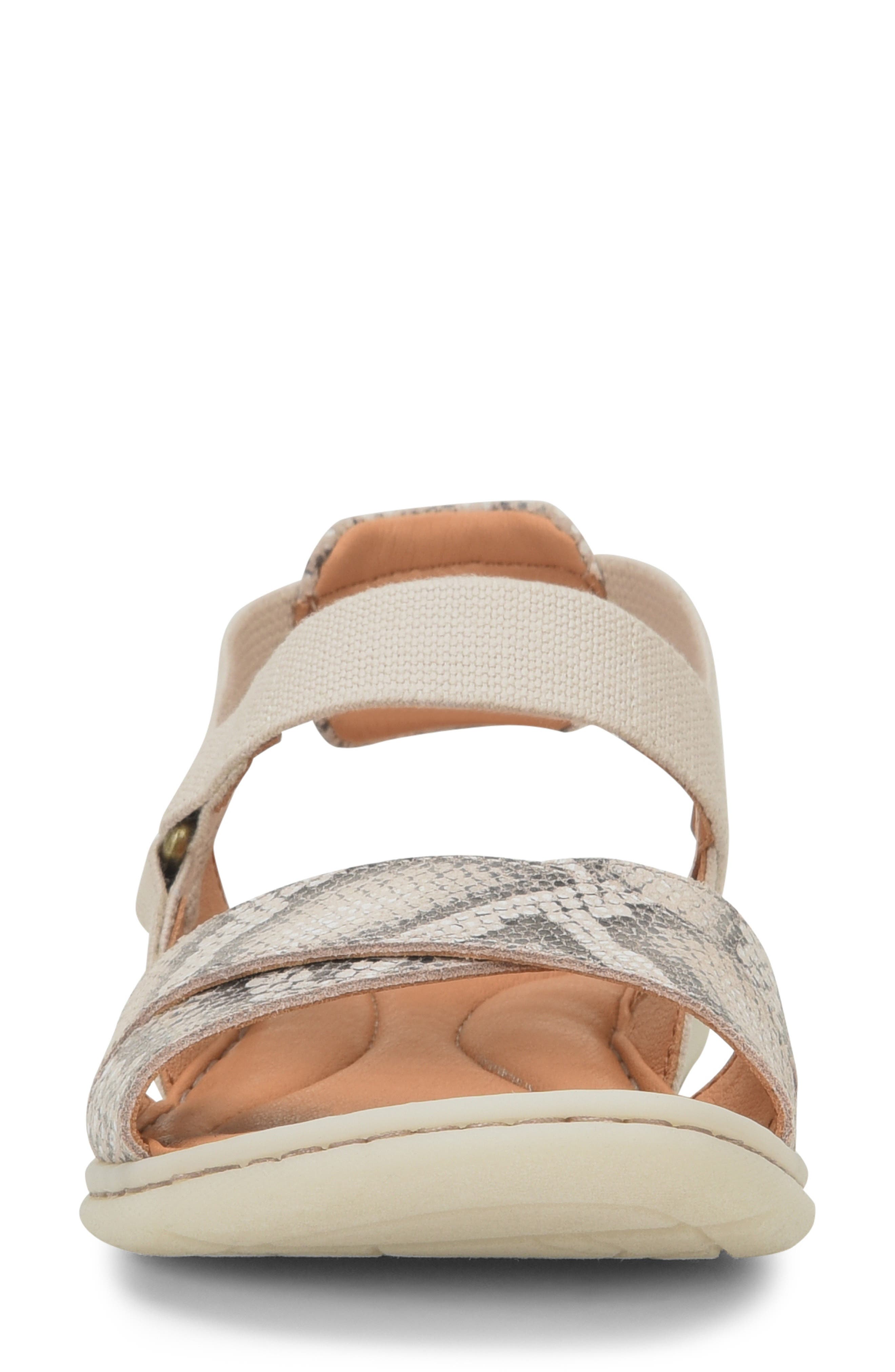 Springs Sandal, Alternate, color, WHITE SNAKE PRINT SUEDE