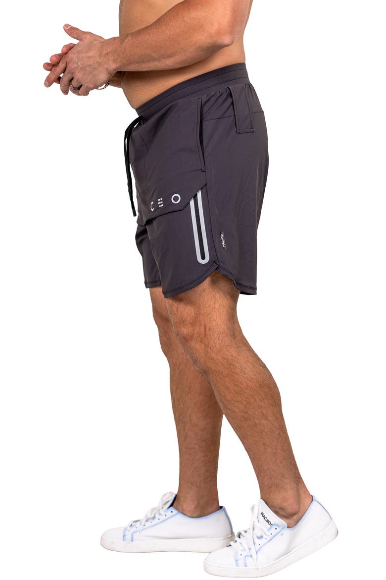 Athletic Performance Shorts, Alternate, color, GREY