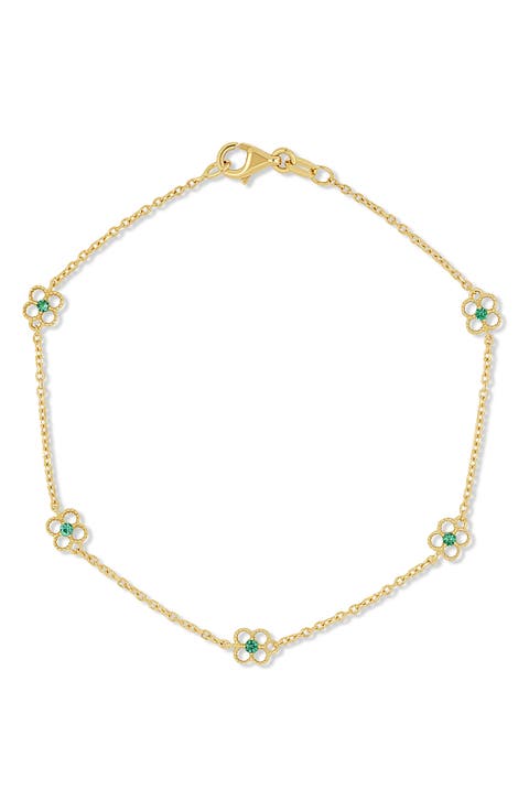El Mar Emerald Line Bracelet