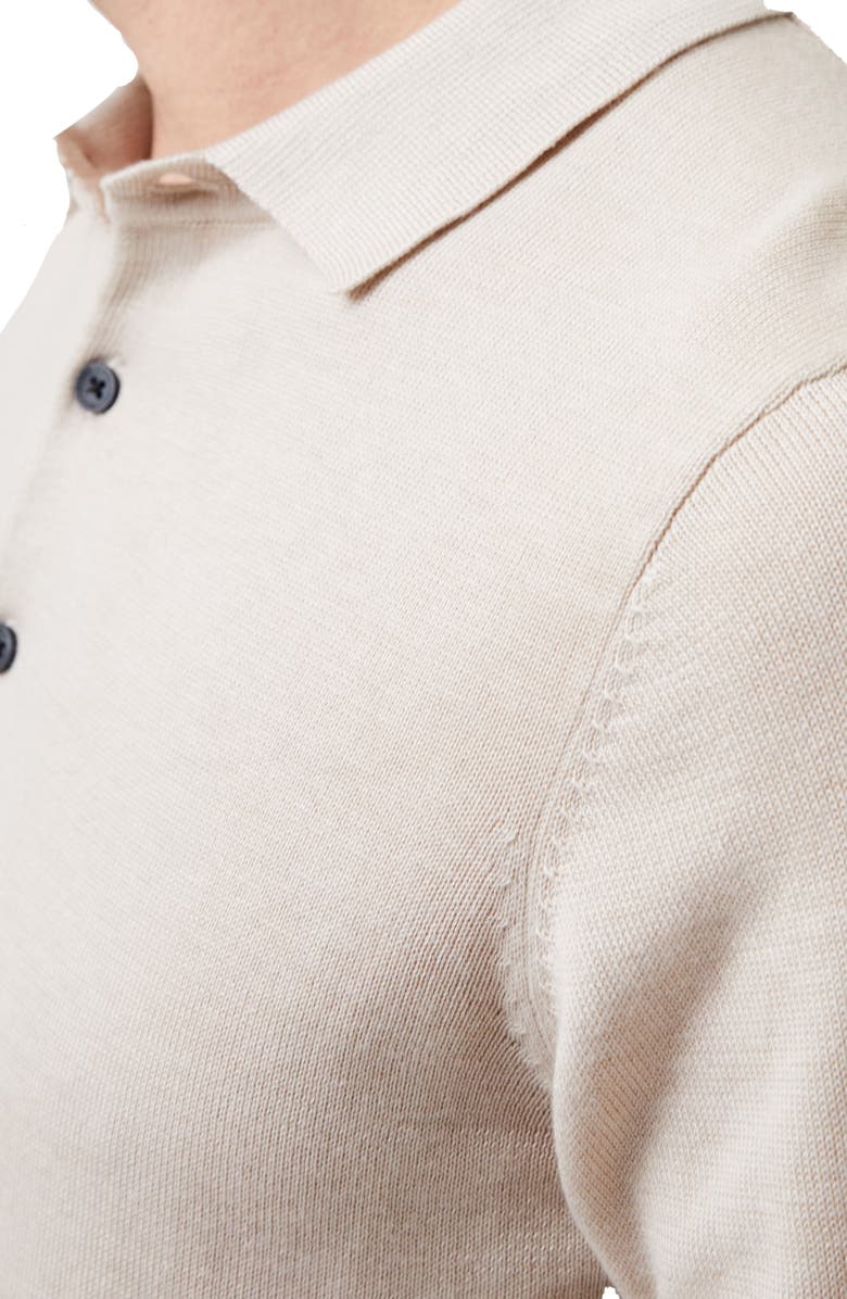 French Connection Long Sleeve Polo Sweater, Alternate, color, 