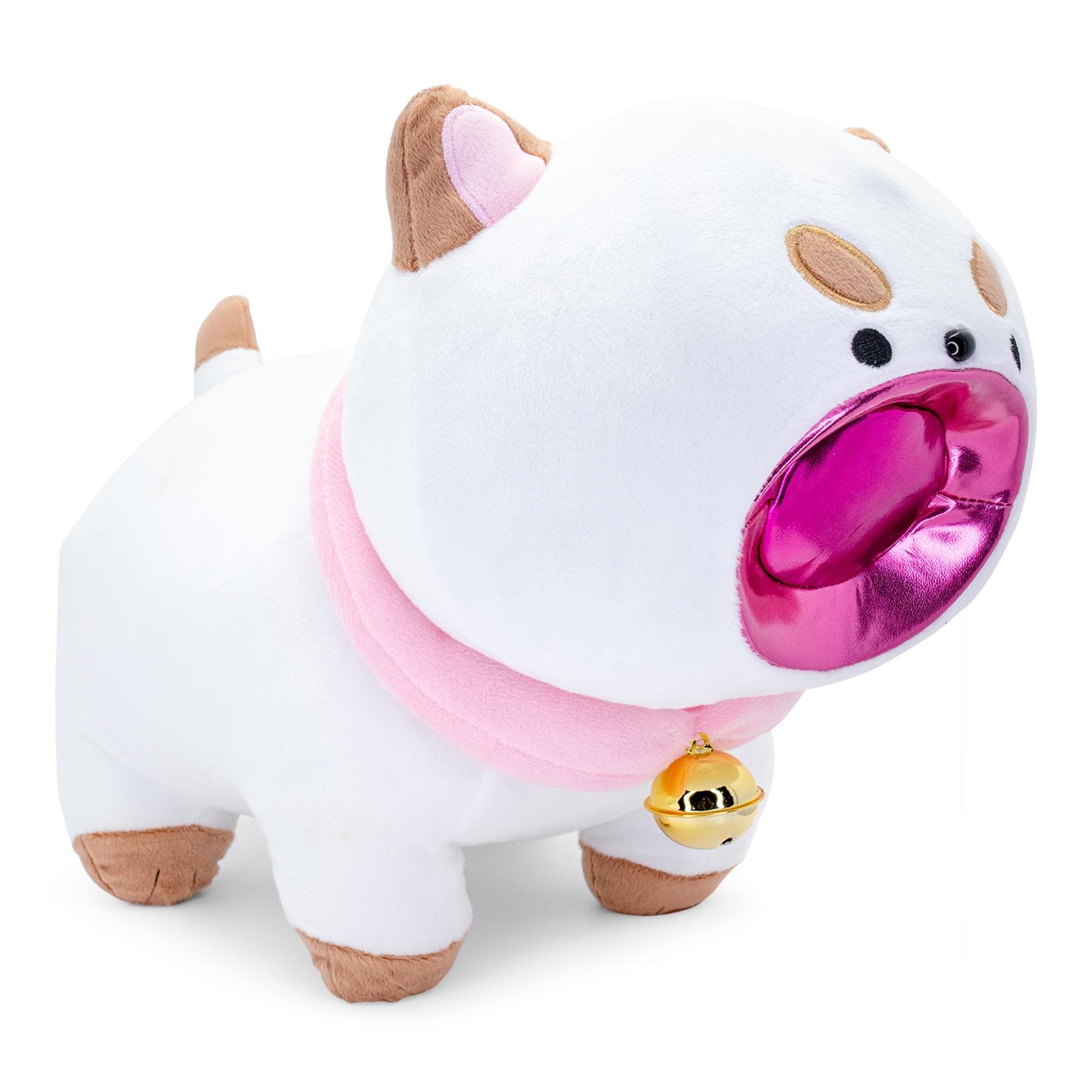 Toynk Bee and PuppyCat 16-Inch Collector Plush Toy | Laser Mouth PuppyCat in White 