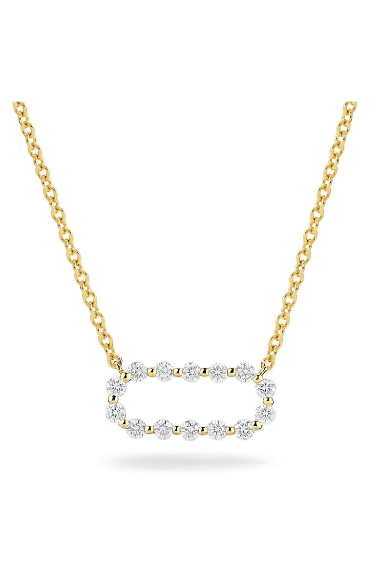 Michael M Cloud Pavé Link Necklace, Main, color, Yellow Gold