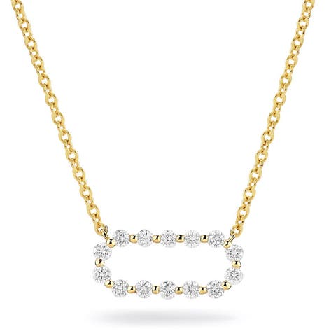 Cloud Pavé Link Necklace