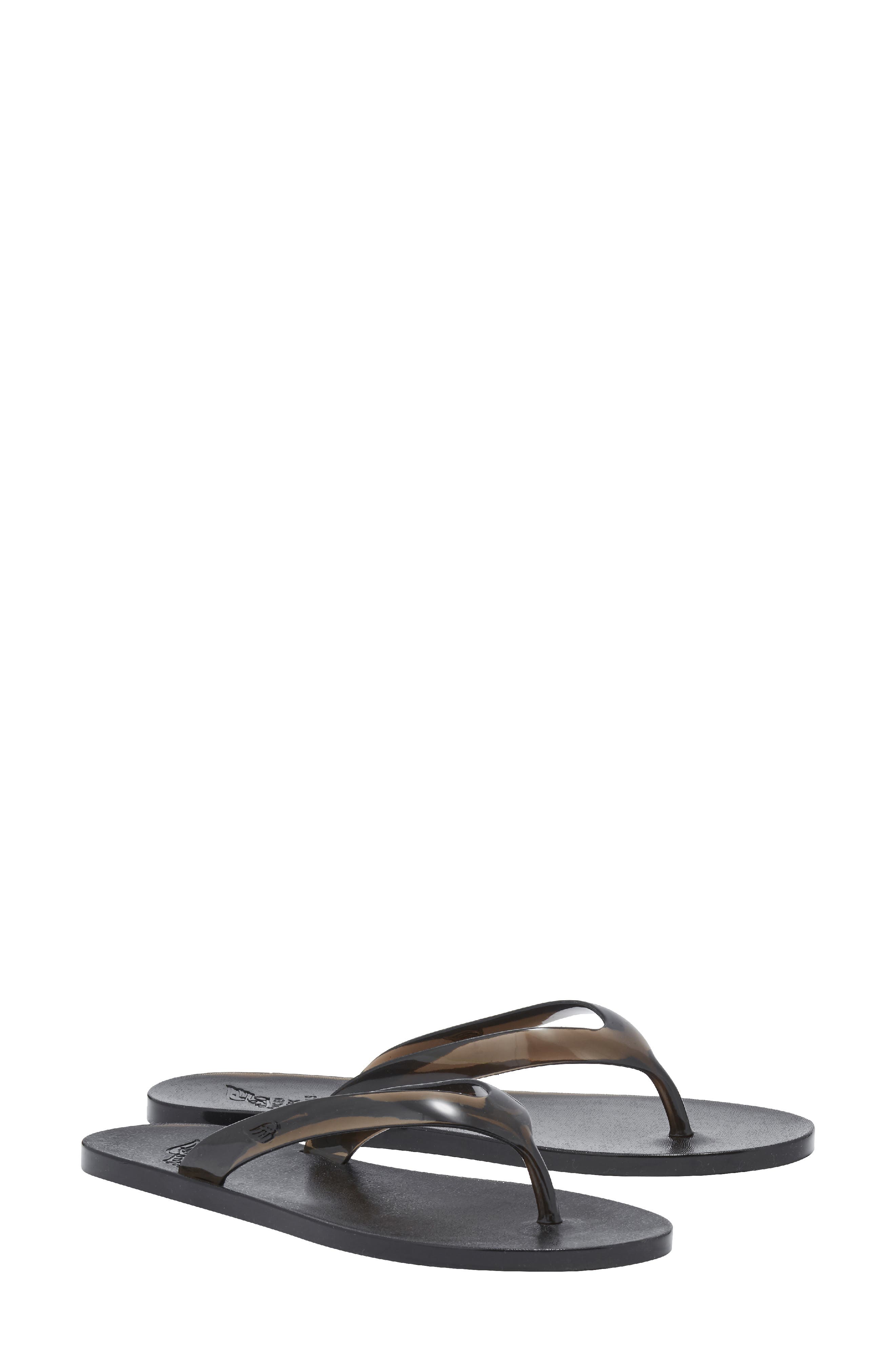 Ancient Greek Sandals Jelly Flip Flop, Main, color, Black