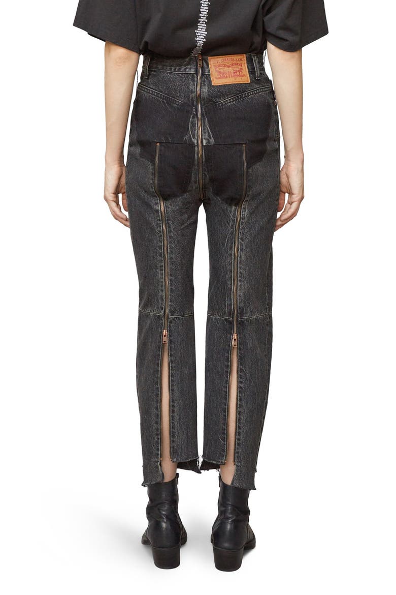 x Levi's® Reworked Jeans, Alternate, color, BLACK