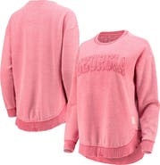 PRESSBOX Women's Pressbox Red Georgia Bulldogs Ponchoville Pullover Sweatshirt