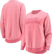 PRESSBOX Women's Pressbox Red Georgia Bulldogs Ponchoville Pullover Sweatshirt