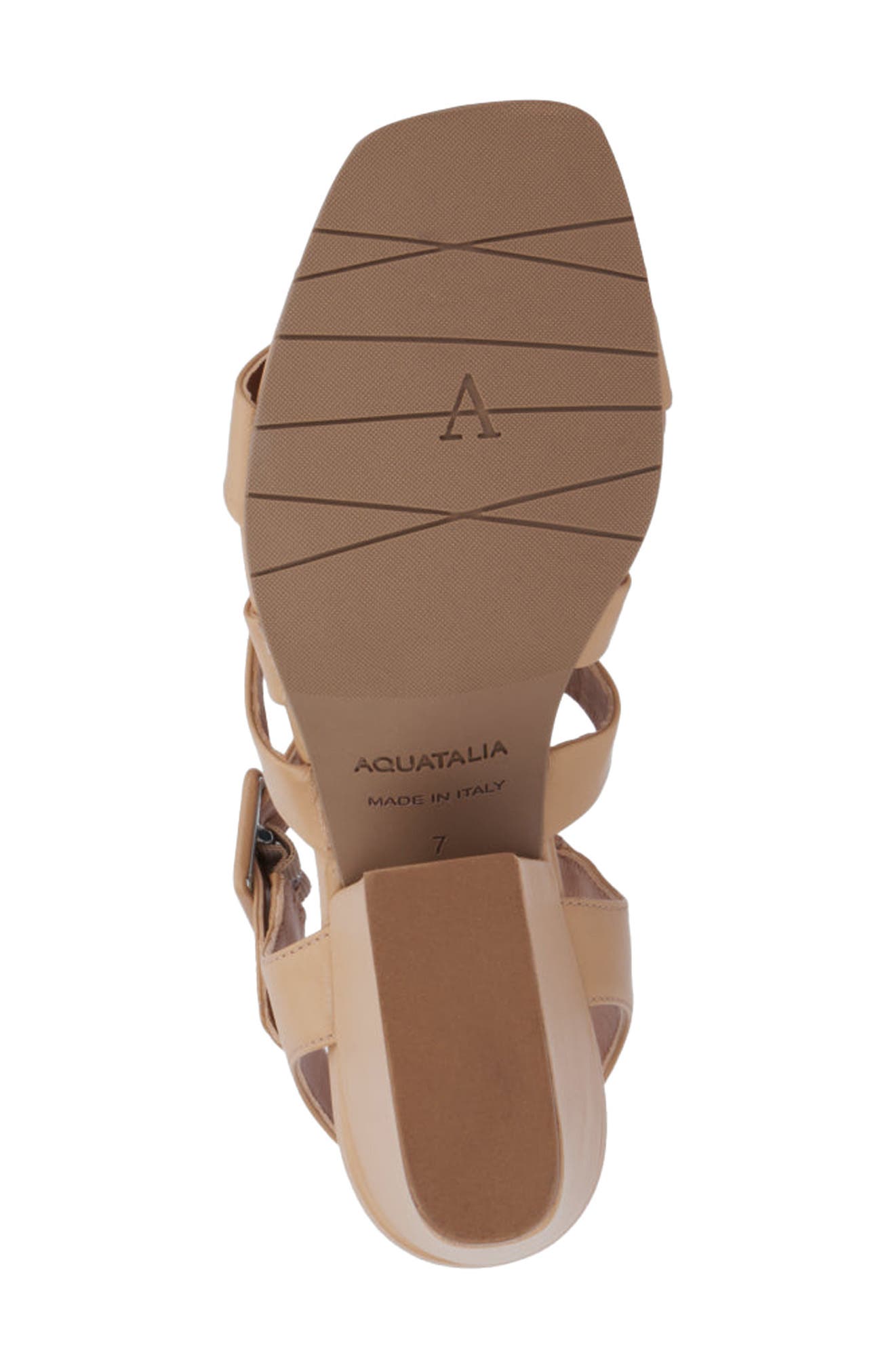 Aquatalia Rebecka Weatherproof Gladiator Sandal, Alternate, color, Almond