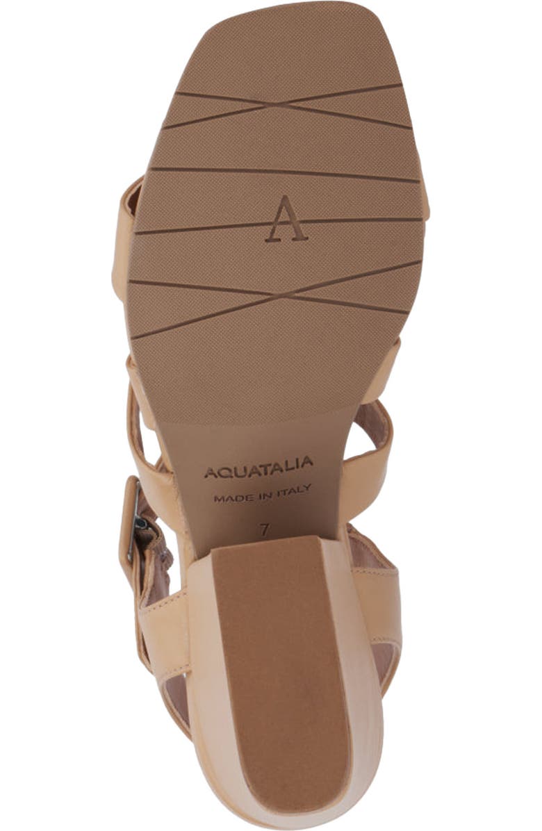 Aquatalia Rebecka Weatherproof Gladiator Sandal, Alternate, color, Almond