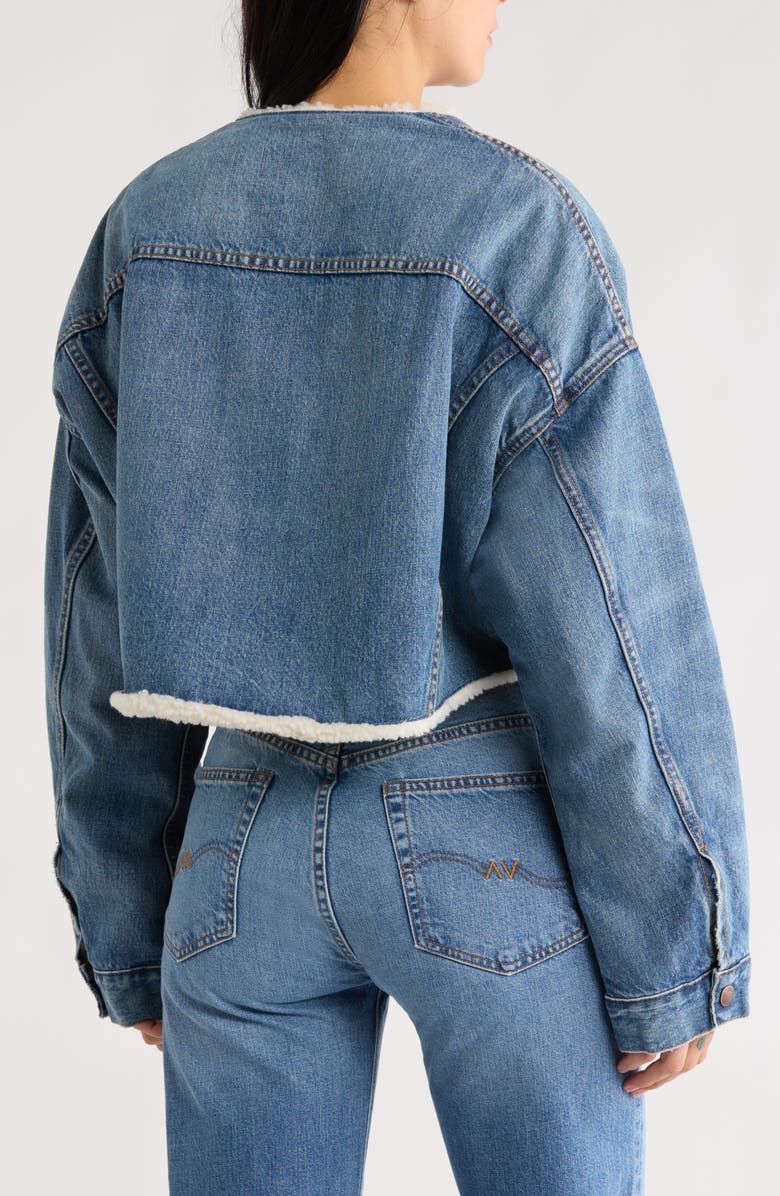 DENIMIST Oversize Cropped Denim Jacket, Alternate, color, Blake