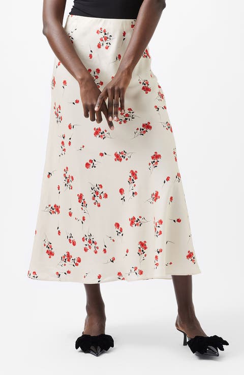 Floramour Ennis Satin Maxi Skirt