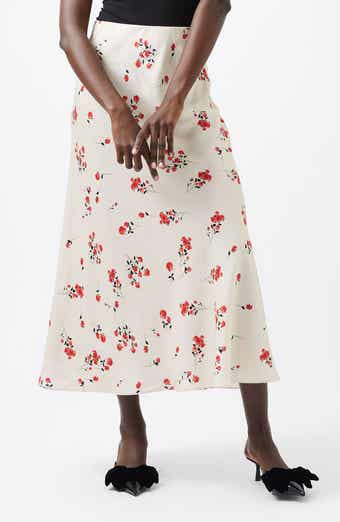 French Connection Floramour Ennis Satin Maxi Skirt