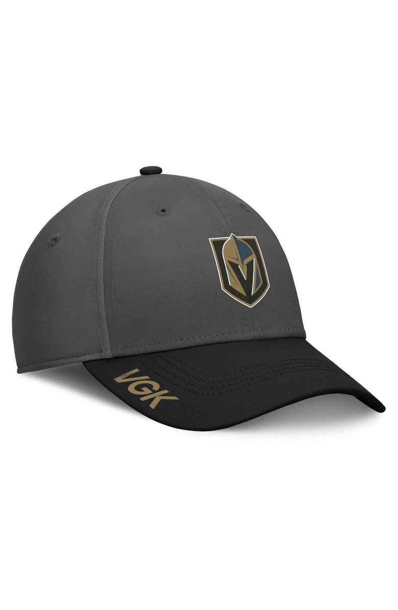 FANATICS Men's Fanatics Gray/Black Vegas Golden Knights Authentic Pro Rink Flex Hat, Main, color, Gray