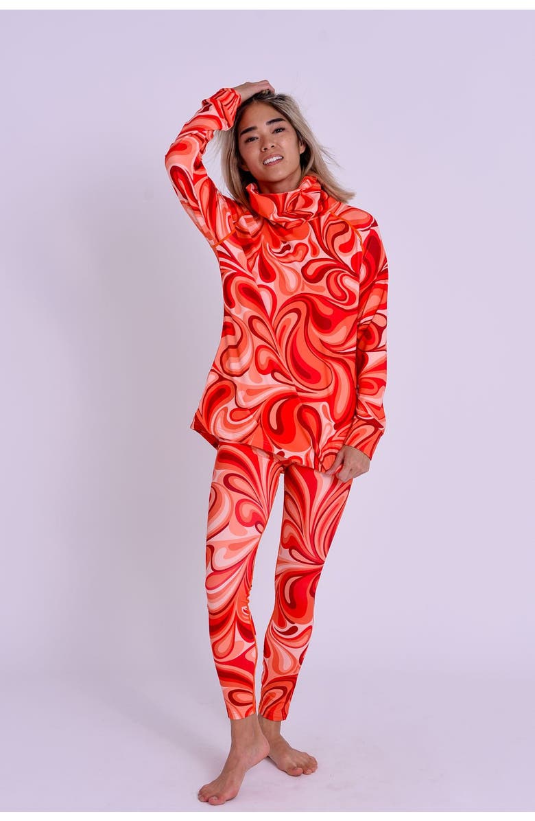 OOSC High Neck Baselayer Top - Shagadelic Baby! Women's, Alternate, color,