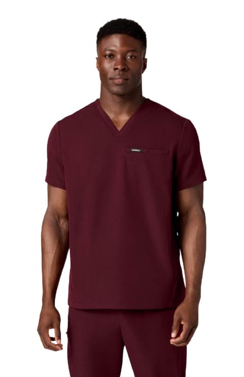 Platt Men's 3-Pocket Classic V-Neck Scrub Top