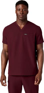 JAANUU Platt Men's 3-Pocket Classic V-Neck Scrub Top