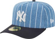 New Era Men's New Era  Blue/Navy New York Yankees Parallel A-Frame 59FIFTY Fitted Hat