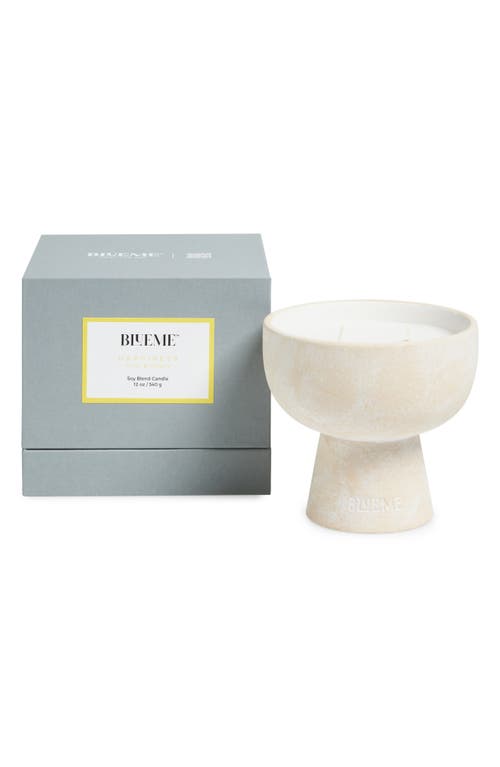 Blueme Happiness Medium Ceramic Candle In Neutral
