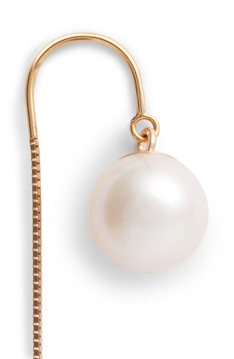 Poppy Finch Pearl Threader Earrings, Alternate, color, 