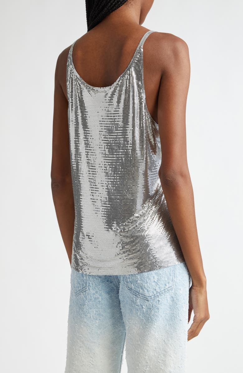 Rabanne Chainmail Mesh Tank, Alternate, color, 