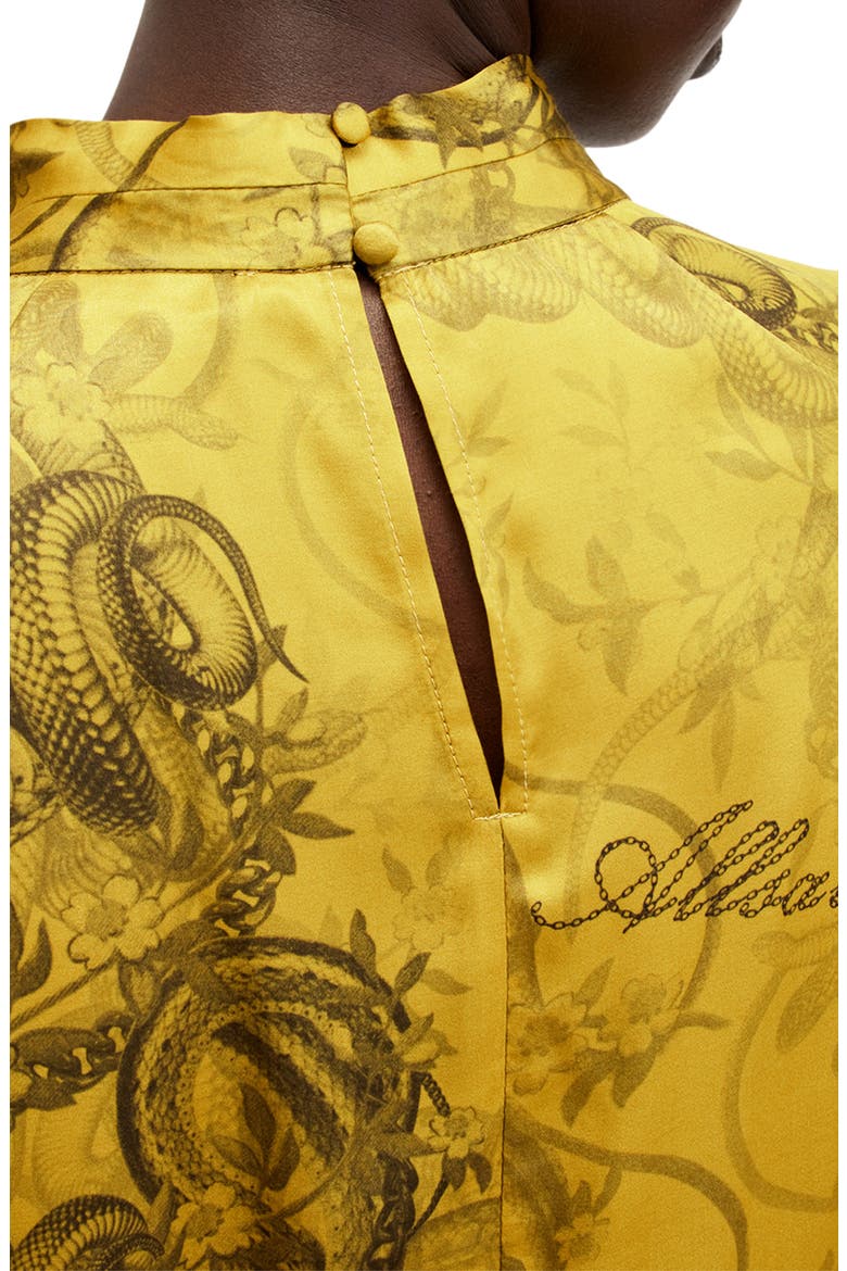 Zola Long Sleeve Satin Top, Alternate, color, HELENA GOLD YELLOW