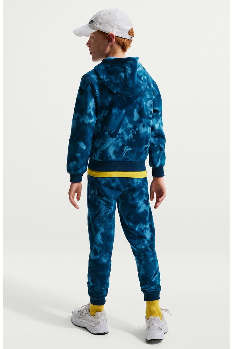 Kids' Sportswear Club Fleece Hoodie, Alternate, color, DUTCH BLUE/ BLUE/ BLUE VOID