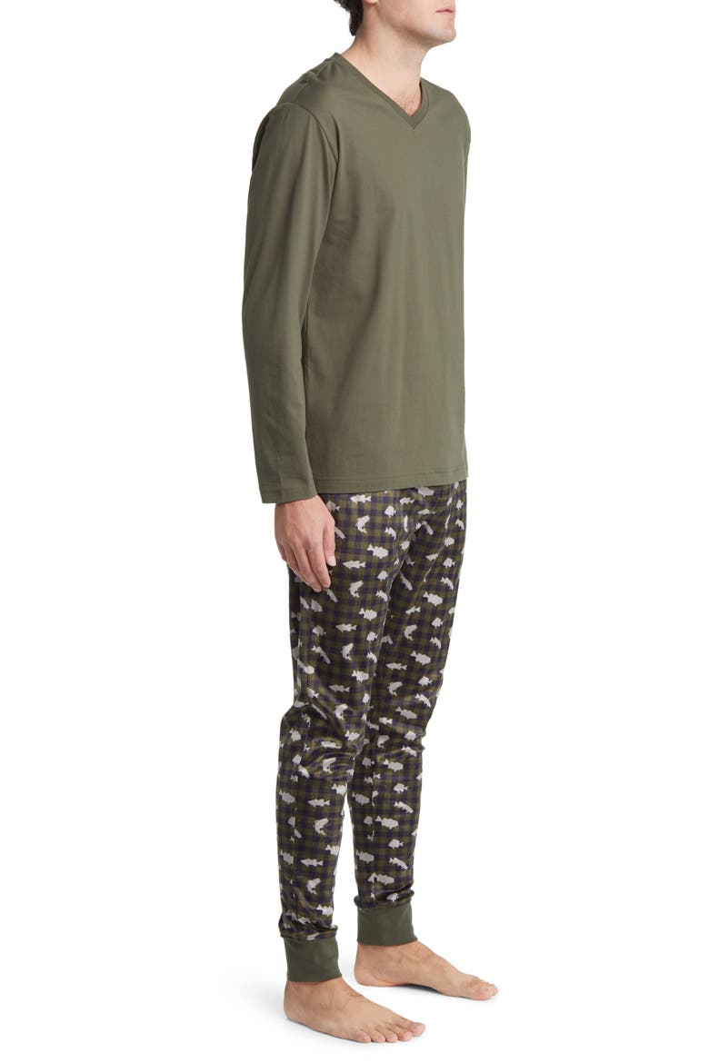 Chalet Pajamas, Alternate, color, GREEN