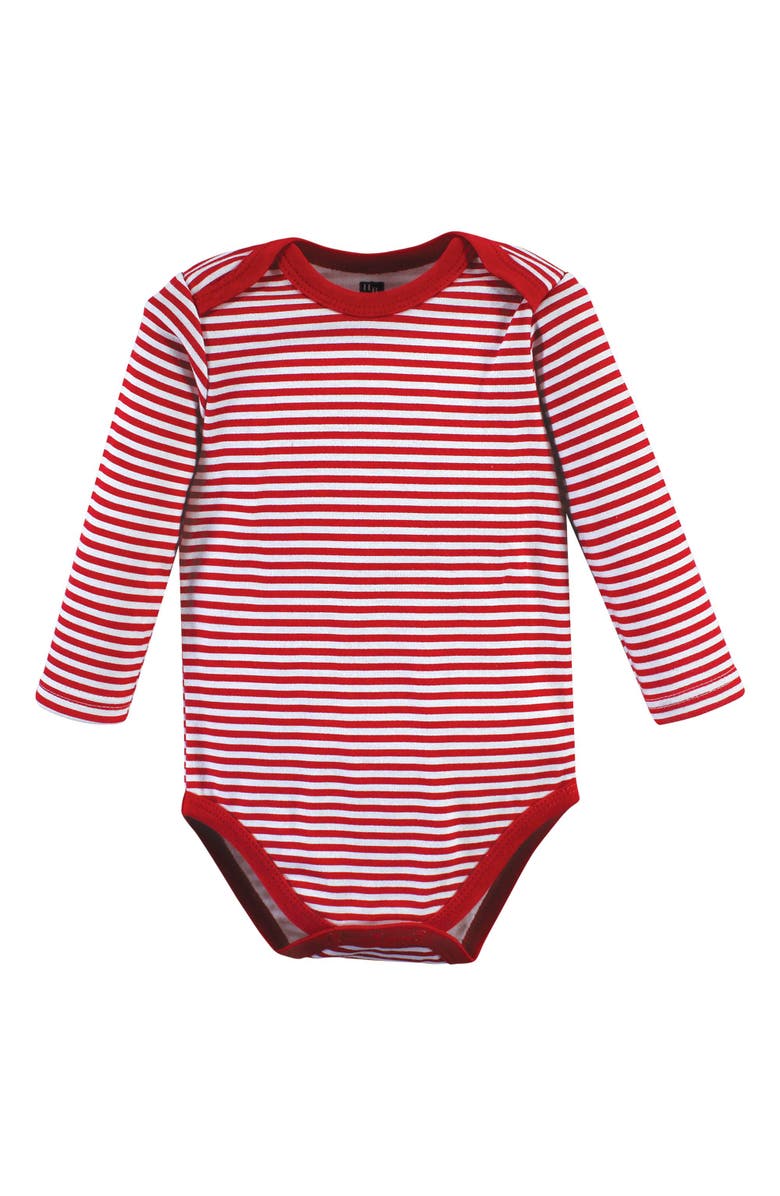 Hudson Baby Everyday Long-Sleeve Cotton All-in-Ones, Alternate, color, Christmas Forest 3-Pack