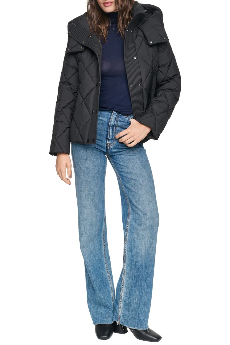 Briggs Hooded Puffer Jacket, Alternate, color, BLACK