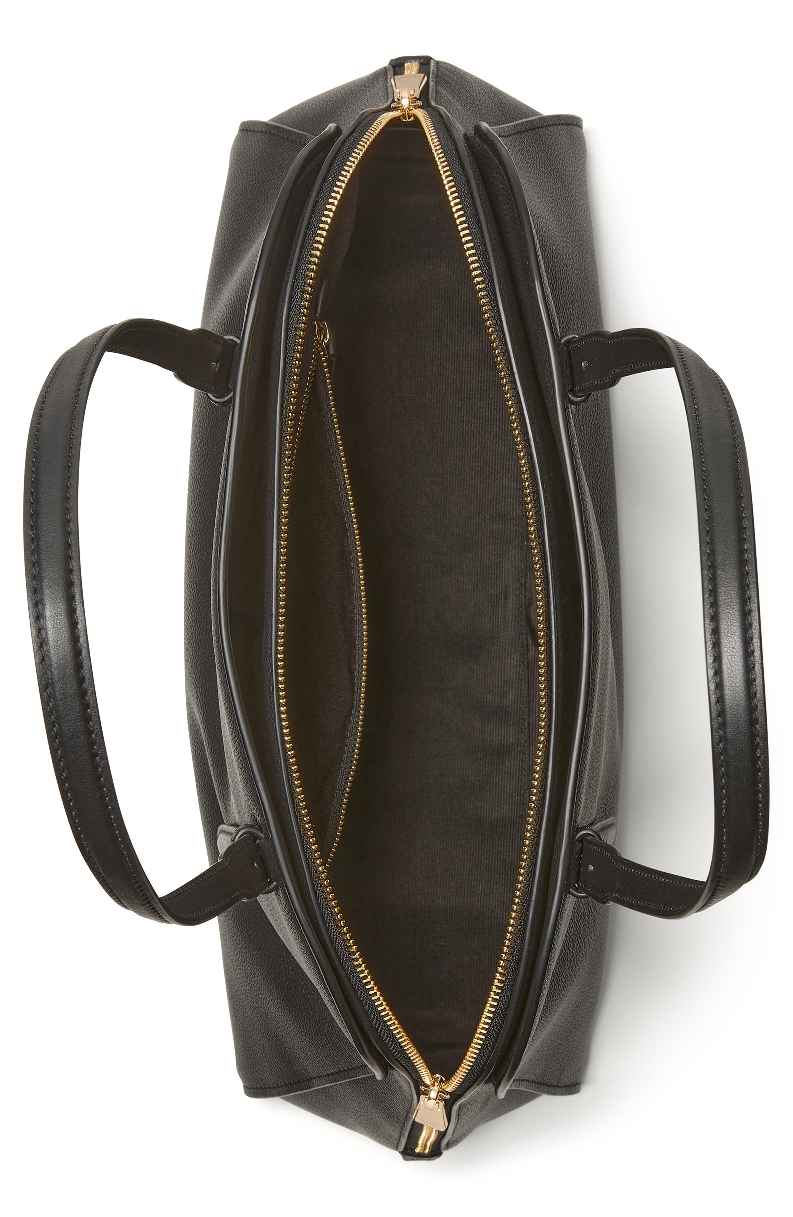 Kate Spade New York do it all pebble leather maise carryall tote, Alternate, color, Black